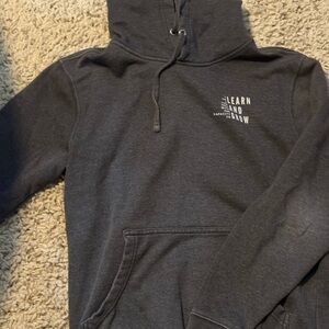 Gray Hoodie “learn and grow”